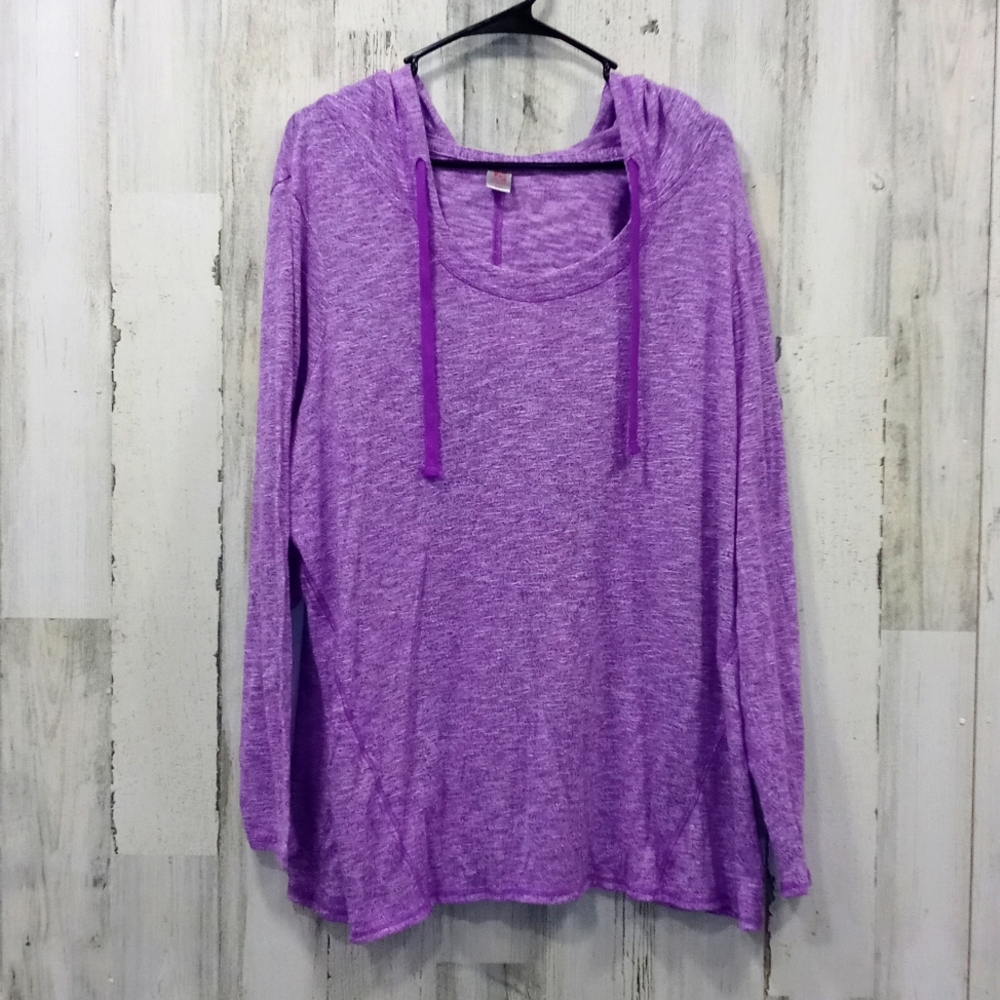 1228 LB Active Hooded Long Sleeve Shirt